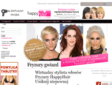 Tablet Screenshot of fryzury-happyhair.pl